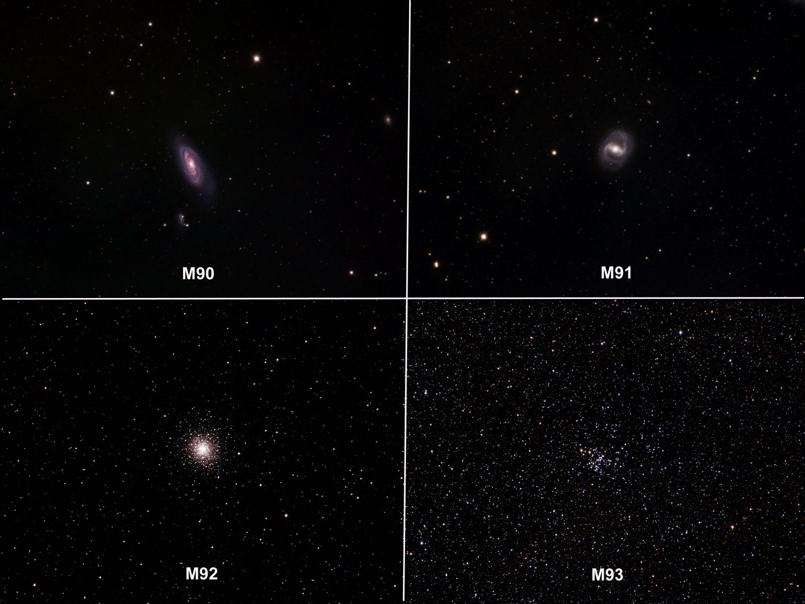 Messiers 90-93